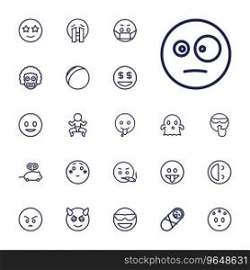 22 funny icons Royalty Free Vector Image