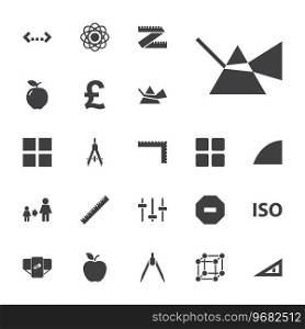 22 geometric icons Royalty Free Vector Image