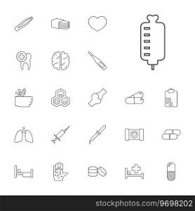 22 medical icons Royalty Free Vector Image