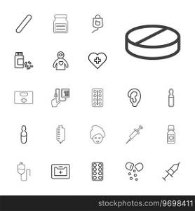 22 treatment icons Royalty Free Vector Image