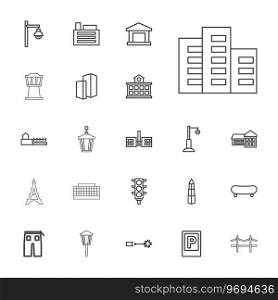 22 urban icons Royalty Free Vector Image