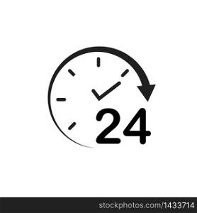 24 Hour icon vector illustration design template