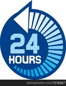 24 hours vector icon