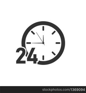 24 hours work around the clock icon Vector EPS 10. 24 hours work around the clock icon. Vector EPS 10