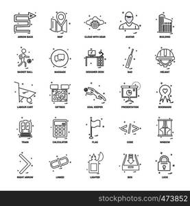 25 Business Concept Mix Line Icon set