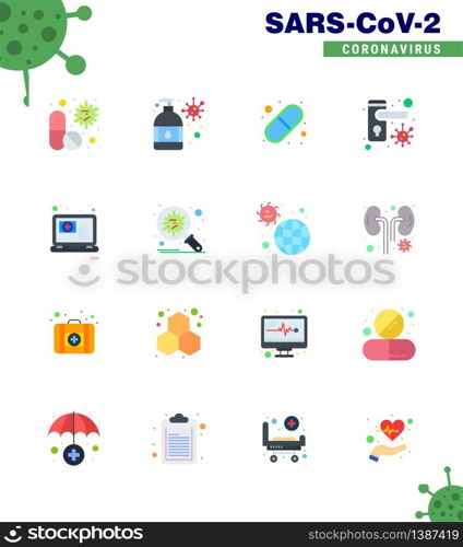 25 Coronavirus Emergency Iconset Blue Design such as bacteria, locked, moisturizer, doorknob, medicine viral coronavirus 2019-nov disease Vector Design Elements