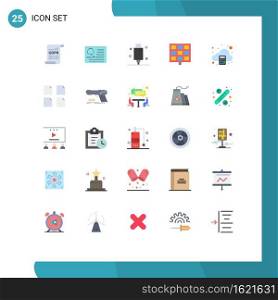25 Creative Icons Modern Signs and Symbols of accounting, solar, medical, panel, electronic Editable Vector Design Elements
