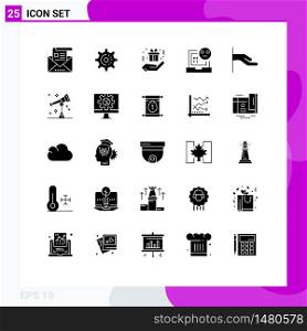 25 Creative Icons Modern Signs and Symbols of alms, development, idea, develop, bad Editable Vector Design Elements