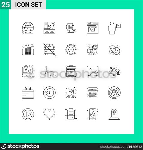 25 Creative Icons Modern Signs and Symbols of avatar, web, branding, page, identity Editable Vector Design Elements
