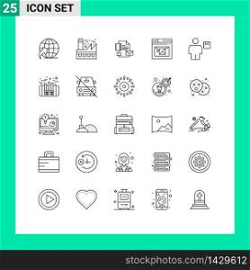 25 Creative Icons Modern Signs and Symbols of avatar, web, branding, page, identity Editable Vector Design Elements