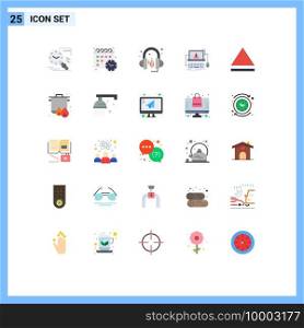 25 Creative Icons Modern Signs and Symbols of boil, system, headphone, failure, crash Editable Vector Design Elements