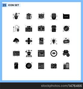 25 Creative Icons Modern Signs and Symbols of bubble, halloween, payable, horror, real estate Editable Vector Design Elements