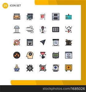 25 Creative Icons Modern Signs and Symbols of business, video, healthcare, games, console Editable Vector Design Elements