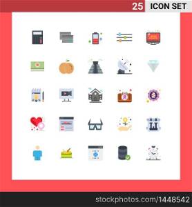 25 Creative Icons Modern Signs and Symbols of campaign, edit, credit, design, charge Editable Vector Design Elements