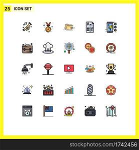 25 Creative Icons Modern Signs and Symbols of connection, job, box, cv, technical Editable Vector Design Elements