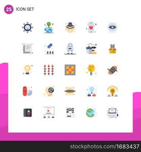 25 Creative Icons Modern Signs and Symbols of copy, monitoring, gold, monitoring, visualize Editable Vector Design Elements