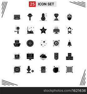 25 Creative Icons Modern Signs and Symbols of day, game, nature, sport, achievment Editable Vector Design Elements