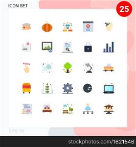 25 Creative Icons Modern Signs and Symbols of document, head, office, imaginaton, website Editable Vector Design Elements