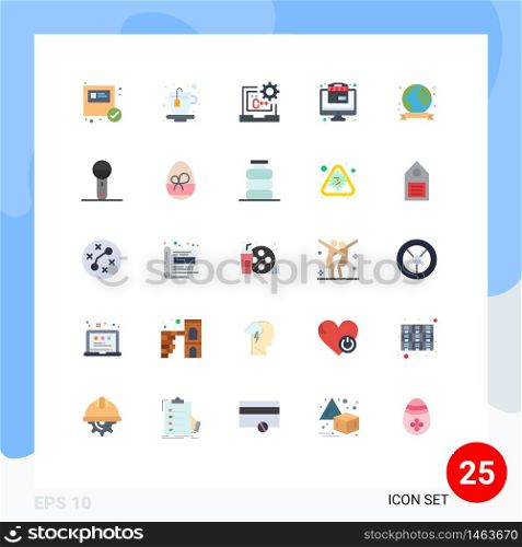 25 Creative Icons Modern Signs and Symbols of ecology, badge, code, store, online Editable Vector Design Elements
