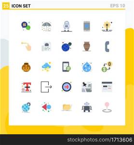25 Creative Icons Modern Signs and Symbols of gear, dollar, astronaut, mobile application, application Editable Vector Design Elements