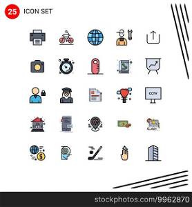 25 Creative Icons Modern Signs and Symbols of instagram, repair, cycling, mechanic, avatar Editable Vector Design Elements
