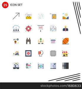 25 Creative Icons Modern Signs and Symbols of lake, agriculture, celebrate, station, gas Editable Vector Design Elements