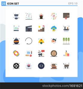 25 Creative Icons Modern Signs and Symbols of love, care, speaker, speech, pudlic Editable Vector Design Elements