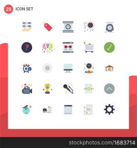 25 Creative Icons Modern Signs and Symbols of mass, online, camera lenses, shopping, special Editable Vector Design Elements