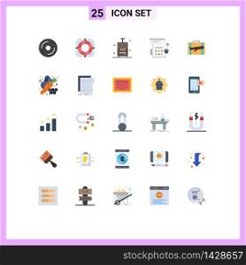 25 Creative Icons Modern Signs and Symbols of party, date, outline, calendar, travel Editable Vector Design Elements