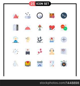 25 Creative Icons Modern Signs and Symbols of phone, sound, badge, saw tooth, shipping Editable Vector Design Elements