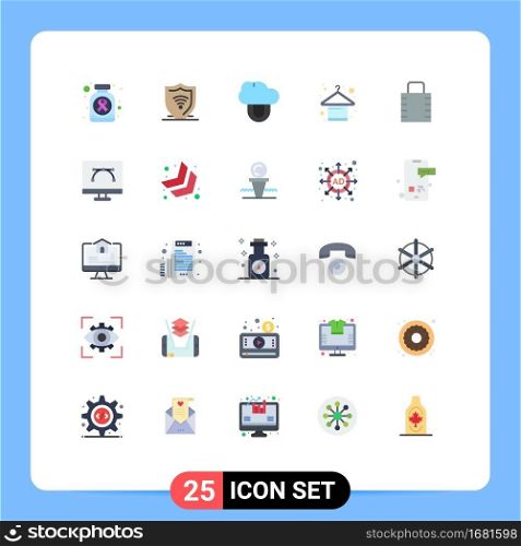 25 Creative Icons Modern Signs and Symbols of protect, key, computing, fashion, hanger Editable Vector Design Elements