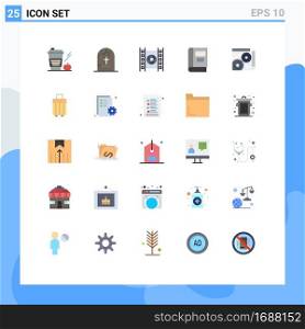 25 Creative Icons Modern Signs and Symbols of read, education, horror, book, movie Editable Vector Design Elements