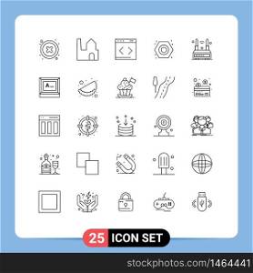 25 Creative Icons Modern Signs and Symbols of router, plumbing, content, plumber, mechanical Editable Vector Design Elements