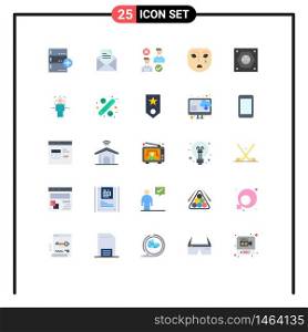 25 Creative Icons Modern Signs and Symbols of sad, face, pencil, emotion, good Editable Vector Design Elements