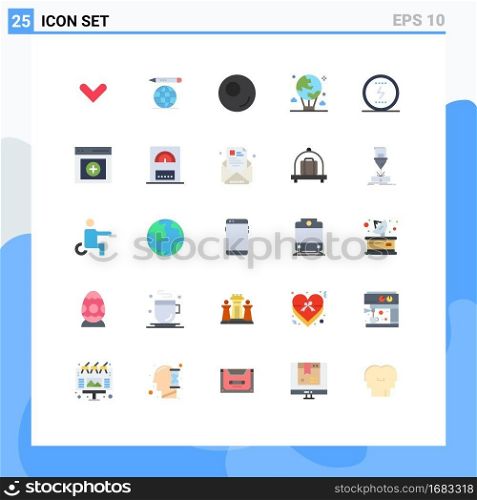 25 Creative Icons Modern Signs and Symbols of seo, messenger, sport, energy, global Editable Vector Design Elements