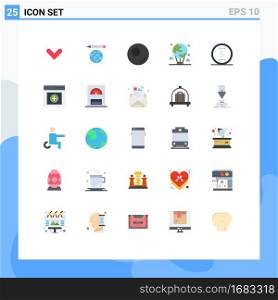25 Creative Icons Modern Signs and Symbols of seo, messenger, sport, energy, global Editable Vector Design Elements
