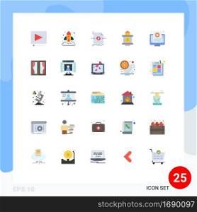 25 Creative Icons Modern Signs and Symbols of setting, document, document, station, train Editable Vector Design Elements