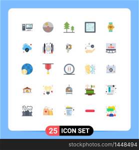 25 Creative Icons Modern Signs and Symbols of smart watch, mirror, skin care, halloween, trees Editable Vector Design Elements