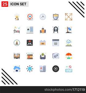 25 Creative Icons Modern Signs and Symbols of zoom, arrow, sign, motivation, shield Editable Vector Design Elements