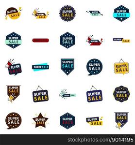 25 Creative Super Sale Graphic Elements for Landing Pages
