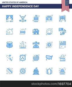 25 Creative USA Icons Modern Independence Signs and 4th July Symbols of bar  date  alcoholic  calendar  liquid Editable USA Day Vector Design Elements