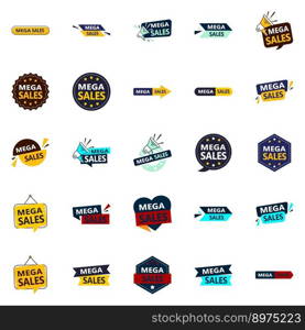 25 Customizable Vector Designs in the Mega Sale Pack   Perfect for Marketing Professionals