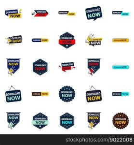 25 Different Design Elements in Download now Banner Pack