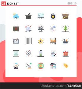 25 Flat Color concept for Websites Mobile and Apps corporate, arrow, monnitor, practice, concentration Editable Vector Design Elements