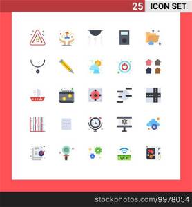 25 Flat Color concept for Websites Mobile and Apps data, technology, chemistry, products, electronics Editable Vector Design Elements
