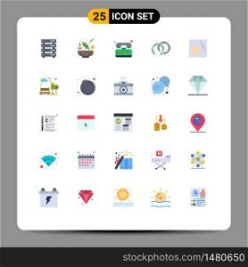 25 Flat Color concept for Websites Mobile and Apps hand, cleaning, help, jewelry, earrings Editable Vector Design Elements