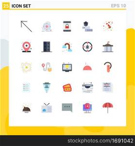 25 Flat Color concept for Websites Mobile and Apps love, study, encryption, school, knowledge Editable Vector Design Elements