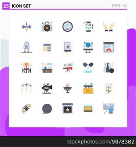 25 Flat Color concept for Websites Mobile and Apps monitoring, fitness, code, device, programming Editable Vector Design Elements