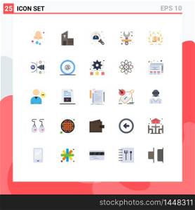 25 Flat Color concept for Websites Mobile and Apps stationery, creative, modern, architect, user Editable Vector Design Elements