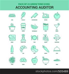 25 Green Accounting Auditor Icon set